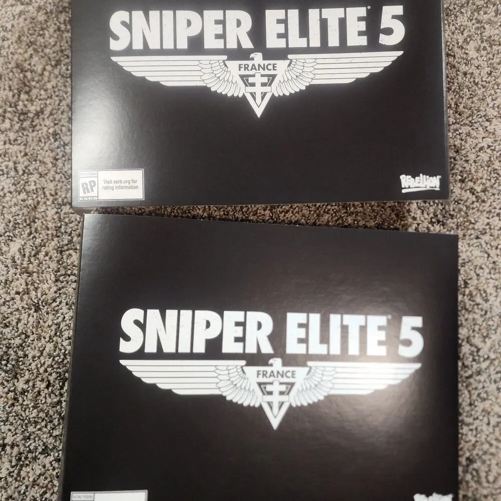 Sniper Elite 5 cardboard promotional sign / stand